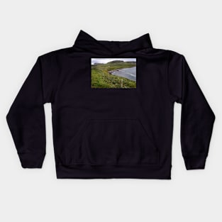 A coastal bay north of Kilmuir, Isle of Skye Kids Hoodie